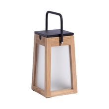Load image into Gallery viewer, Tecka Outdoor Solar LED Lantern in Teak.

