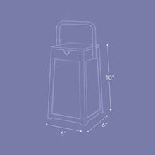 Load image into Gallery viewer, Tecka Outdoor Solar LED Lantern - line drawing.
