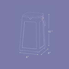 Load image into Gallery viewer, Tinka Outdoor Solar LED Lantern - line drawing.
