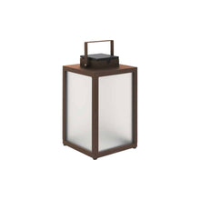 Load image into Gallery viewer, Tradition Outdoor Solar LED Lantern in Corten (Small).
