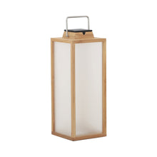 Load image into Gallery viewer, Tradition Outdoor Solar LED Lantern in Teak (Large).
