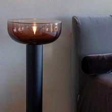 Load image into Gallery viewer, Aella LED Floor Lamp in bedroom.
