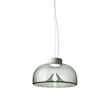 Load image into Gallery viewer, Aella LED Pendant Light in Smoke Grey/Matte White (Small).
