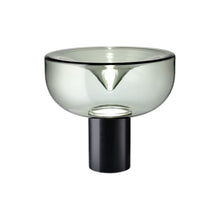 Load image into Gallery viewer, Aella LED Table Lamp in Smoke Grey/Matte Black (Small).
