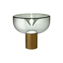 Load image into Gallery viewer, Aella LED Table Lamp in Smoke Grey/Matte Bronze (Small).
