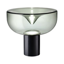 Load image into Gallery viewer, Aella LED Table Lamp in Smoke Grey/Matte Black (Large).
