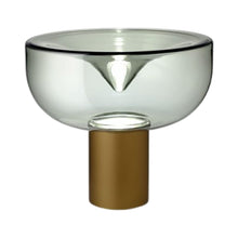 Load image into Gallery viewer, Aella LED Table Lamp in Smoke Grey/Matte Bronze (Large).
