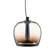 Load image into Gallery viewer, Aurelia LED Pendant Light in Shaded Burgundy/Matte Gunmetal (Small).
