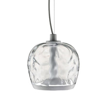 Load image into Gallery viewer, Aurelia LED Pendant Light in Transparent Water Effect/Matte White (Small).
