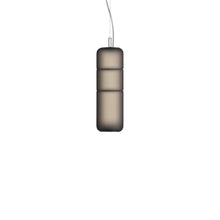 Load image into Gallery viewer, Stacking LED Vertical Pendant Light in Satin Black (Small).
