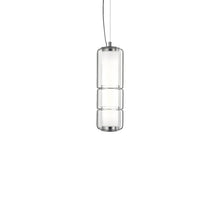 Load image into Gallery viewer, Stacking LED Vertical Pendant Light in Transparent (Small).
