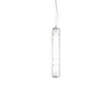 Load image into Gallery viewer, Stacking LED Vertical Pendant Light in Transparent (Medium).
