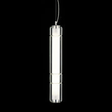 Load image into Gallery viewer, Stacking LED Vertical Pendant Light in Detail.
