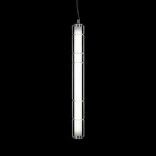 Load image into Gallery viewer, Stacking LED Vertical Pendant Light in Detail.
