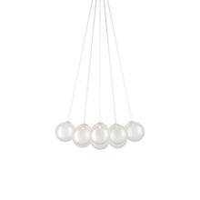 Load image into Gallery viewer, Random Cloud LED Pendant Light in Frosted White (9.05-Inch/14-Light).
