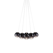 Load image into Gallery viewer, Random Cloud LED Pendant Light in Glossy Smoke (9.05-Inch/14-Light).
