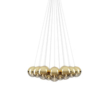 Load image into Gallery viewer, Random Cloud LED Pendant Light in Gold (9.05-Inch/19-Light).

