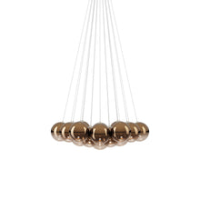 Load image into Gallery viewer, Random Cloud LED Pendant Light in Glossy Bronze (9.05-Inch/19-Light).
