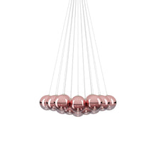 Load image into Gallery viewer, Random Cloud LED Pendant Light in Rose Gold (9.05-Inch/19-Light).
