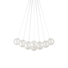Load image into Gallery viewer, Random Cloud LED Pendant Light in Frosted White (9.05-Inch/23-Light).
