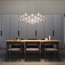 Load image into Gallery viewer, Random Cloud LED Pendant Light in living room.
