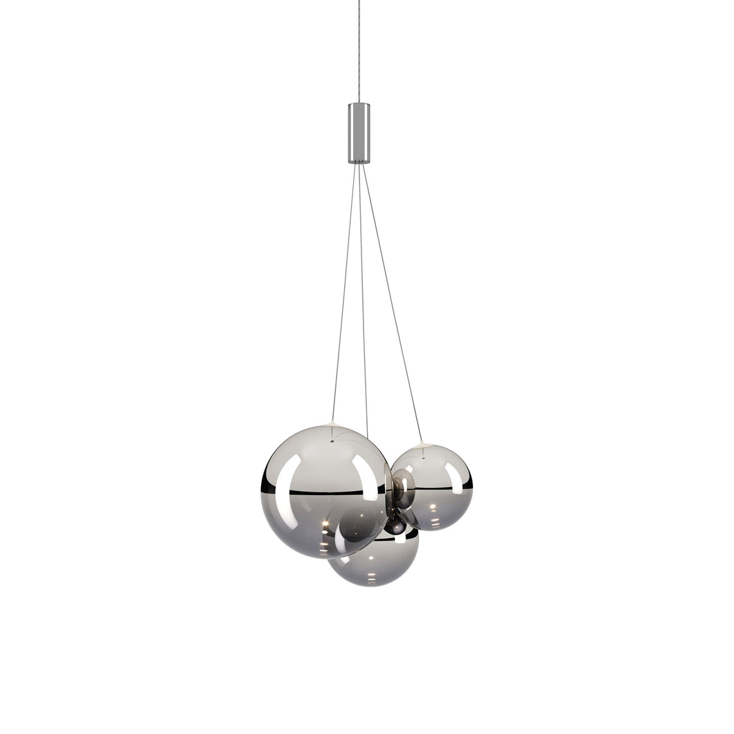 Random LED Pendant Light in Chrome.
