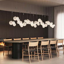 Load image into Gallery viewer, Random LED Pendant Light in dining room.
