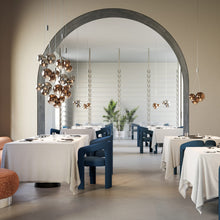 Load image into Gallery viewer, Random LED Pendant Light in dining room.
