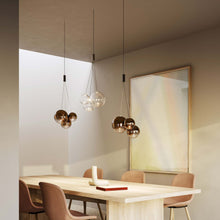 Load image into Gallery viewer, Random LED Pendant Light in dining room.
