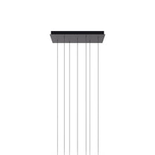 Load image into Gallery viewer, Rectangular Canopy in Matte Black (7-Light).
