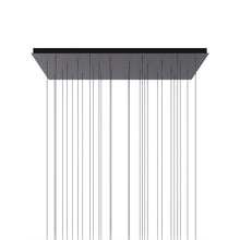 Load image into Gallery viewer, Rectangular Canopy in Matte Black (28-Light).

