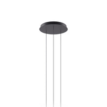 Load image into Gallery viewer, Round Canopy in Matte Black (3-Light).
