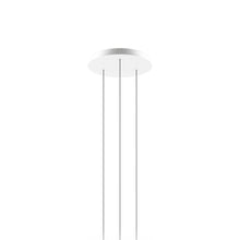 Load image into Gallery viewer, Round Canopy in Matte White (3-Light).
