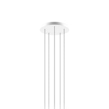 Load image into Gallery viewer, Round Canopy in Matte White (5-Light).
