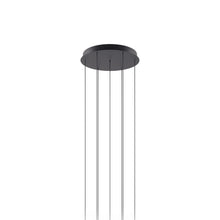 Load image into Gallery viewer, Round Canopy in Matte Black (7-Light).
