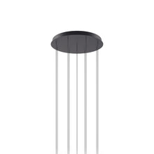 Load image into Gallery viewer, Round Canopy in Matte Black (9-Light).
