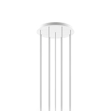 Load image into Gallery viewer, Round Canopy in Matte White (9-Light).

