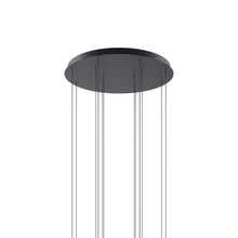 Load image into Gallery viewer, Round Canopy in Matte Black (14-Light).
