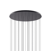 Load image into Gallery viewer, Round Canopy in Matte Black (36-Light).
