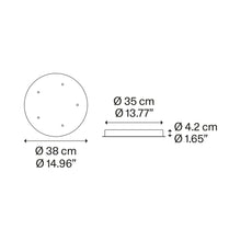 Load image into Gallery viewer, Round Canopy - line drawing.
