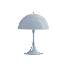 Load image into Gallery viewer, Panthella LED Mini Table Lamp in Pale Blue Acryl.
