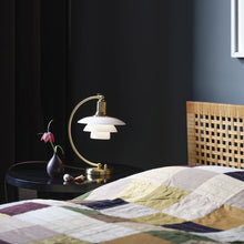 Load image into Gallery viewer, PH 2/2 Luna Table Lamp in bedroom.
