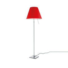 Load image into Gallery viewer, Costanza Floor Lamp in Alu/Primary Red.
