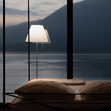 Load image into Gallery viewer, Costanza Floor Lamp in bedroom.
