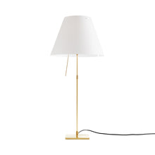 Load image into Gallery viewer, Costanza Table Lamp in Brass/White.

