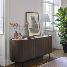 Load image into Gallery viewer, Costanza Table Lamp in living room.
