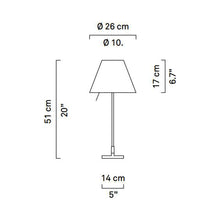Load image into Gallery viewer, Costanzina Table Lamp - line drawing.
