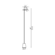 Load image into Gallery viewer, Counterbalance LED Floor Lamp - line drawing.
