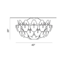 Load image into Gallery viewer, Hope Ceiling Light - line drawing.
