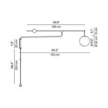 Load image into Gallery viewer, Malamata Wall Light - line drawing.

